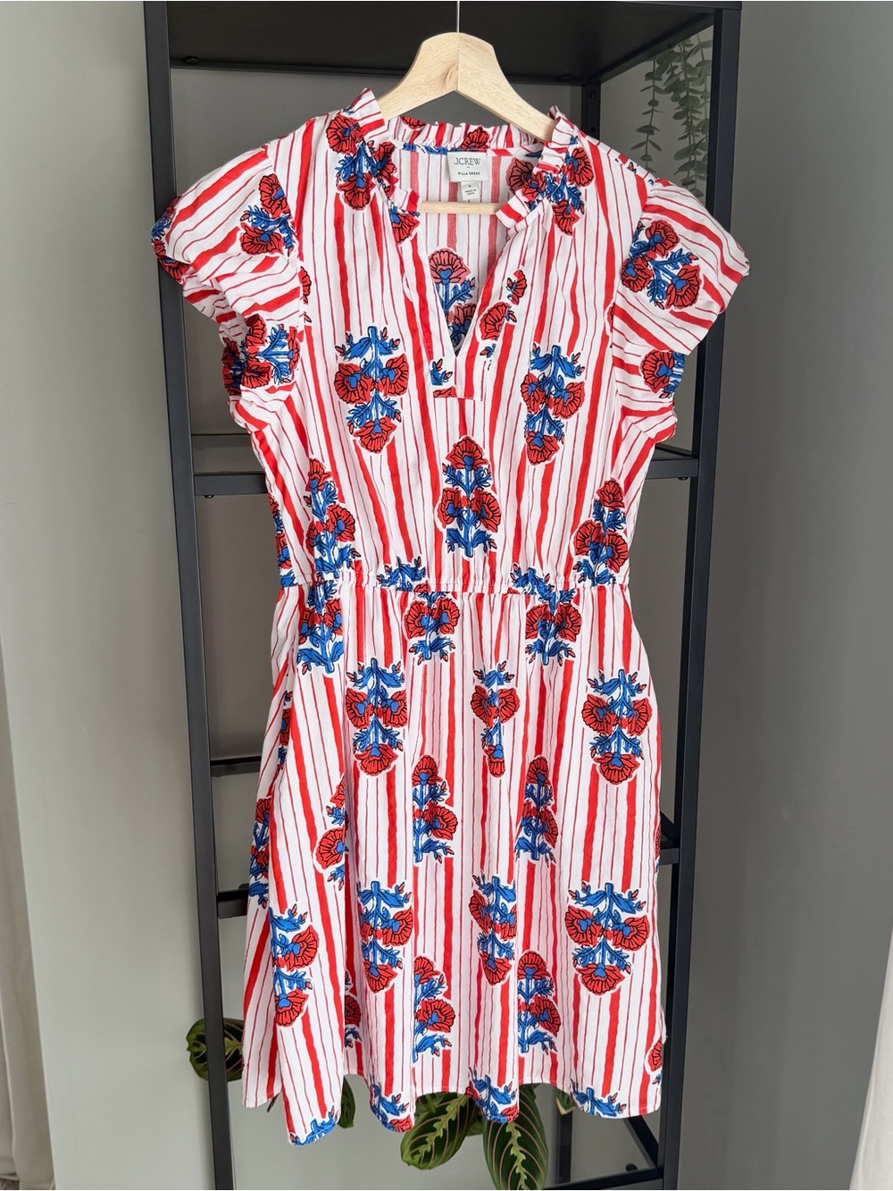 J. Crew Willa Mini Dress in Striped Floral